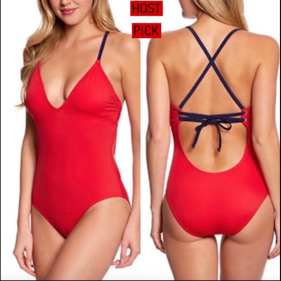 Nautica Other - NAUTICA TOPSAIL SOFT CUP RED SWIMSUIT Worn 1x XS